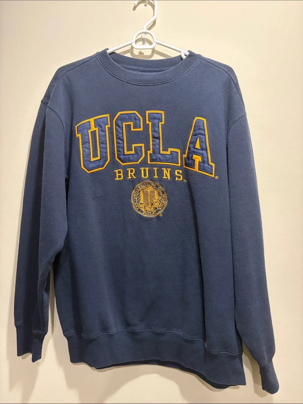 UCLA Bruins Navy Crewneck Sweatshirt with Gold Lettering
